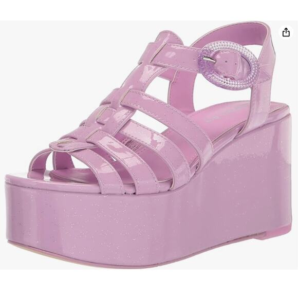 Circus NY By Sam Edelman GOLDA Platform Wedge Sandal | Sz 8.5, Orchid - Picture 2 of 8